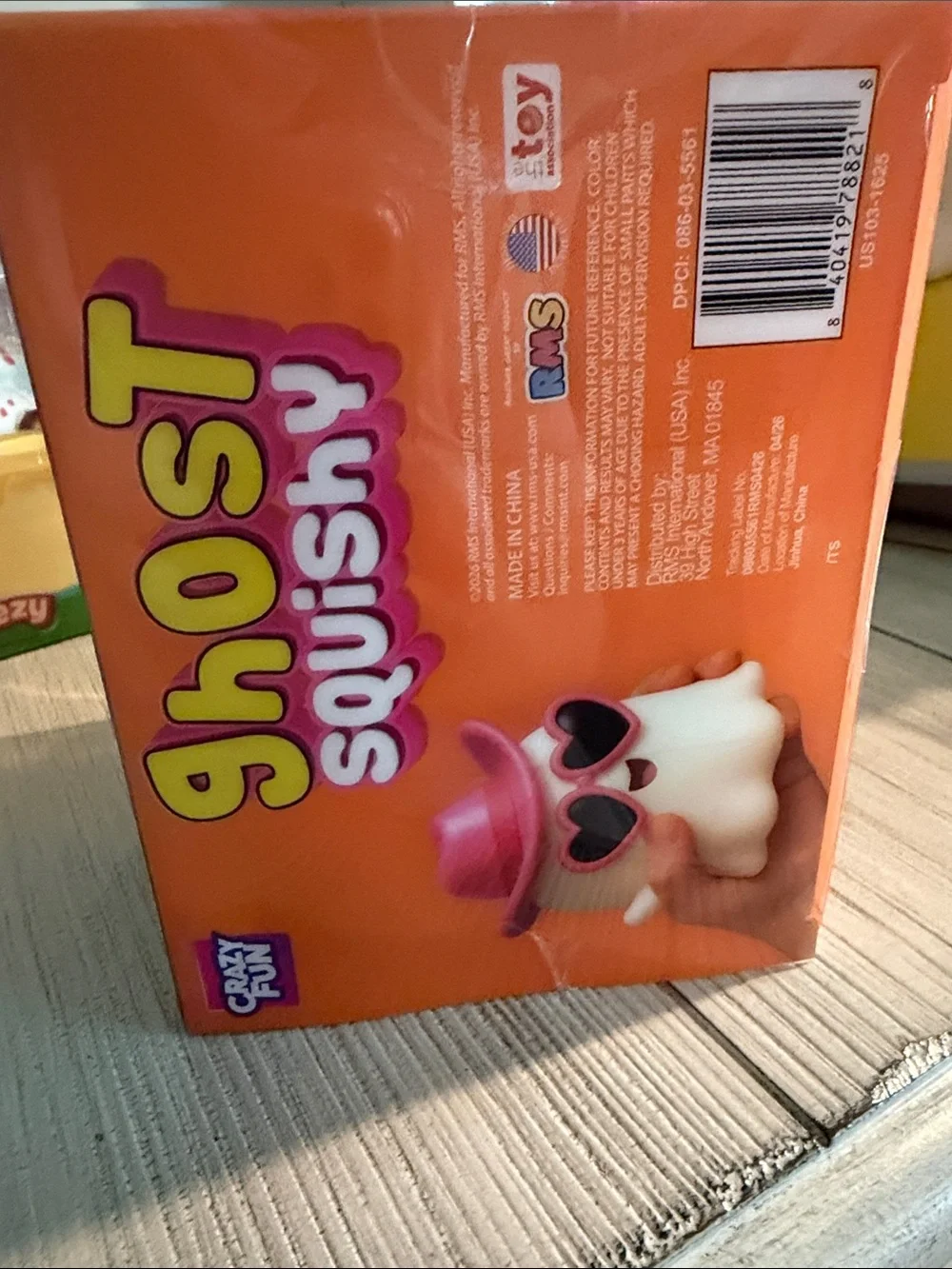 Ghost Squishy Plush Toy - Brand: - Pink & White